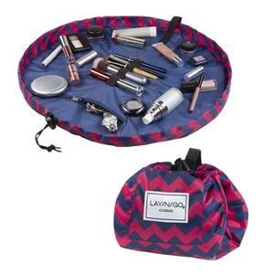 NEW! Lay-n-Go COSMO 22" Deluxe, Cosmetic Makeup Bag, Drawstring Travel Organizer